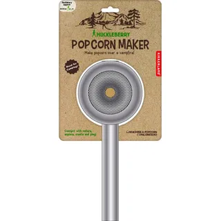 Kikkerland Popcorn Maker - Huckleberry - Silber