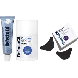 RefectoCil Henna 2.1 Deep Blue 15ml + RefectoCil Oxidant 3% Liquid 100ml + RefectoCil Silicone Pads