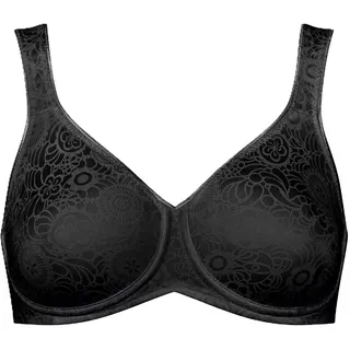 Minimizer-BH, Komfortbügel, extrabreite Träger, für Damen, Black, 95C