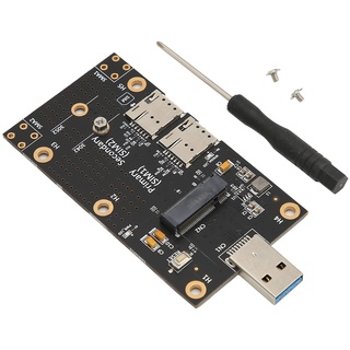 Dpofirs Dual-SIM-Karte PCI Express Adapter, M.2 auf USB 3.0 PCI-E USB 3.0 Hub Controller Adapter, PCI Express Card Support M.2 Key B Kartengröße des Typs 3042/3052