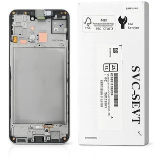 Original Samsung Galaxy A15 A15 5G Display LCD mit Rahmen Schwarz – Service Pack - A155F - Schwarz
