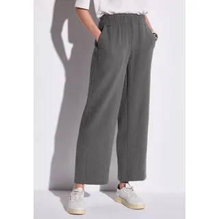 STREET ONE Stoffhose High Waist grau 40