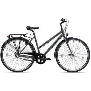 CHRISSON City One Urban Bike 28 Zoll Fahrrad Damen - 175 cm 3 Gang Shimano Nexus Nabenschaltung - praktisches Cityfahrrad für Frauen
