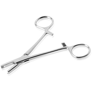 Taffstyle® Edelstahl Dermal Anchor Piercing Zange - Silber / Kugel: 3mm