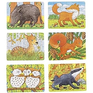 GoKi Minipuzzle Waldtiere: 24 Teile)