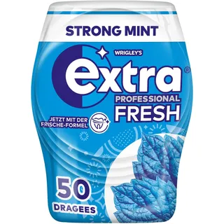 Extra Professional Fresh Kaugummi, Strong Mint, 50 Dragees (Packung mit 3)
