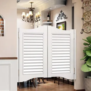 SRHIMEOS Saloontüren Westerntür W 70cm x H 100cm, Schwingtüren Pendeltüren, Massivholz Schwingtür Cowboy Bar Saloon Tür, Lamellentür Flurtrennwänden Cowboy-Tür, Für Veranda Terrasse