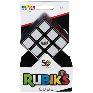 Spin Master Rubik's Cube 3x3 Zauberwürfel - der klassische 3x3 Cube für Logik-Akrobaten ab 8 Jahren, verbesserter Mechanismus, leichtgängiges Handling, leuchtende Farben, geeignet zum Spielen unterwegs