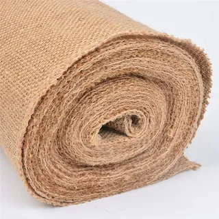 Juteband, 50 cm breit, 9,1 m breit, Dekoband, Juteband, lose gewebte Rolle, natürliches Jute-Stoffband, Bastelband, Dekoband für Bastelprojekte