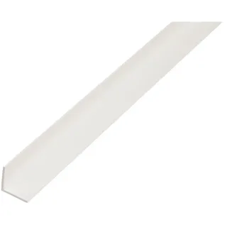GAH Alberts Winkelprofil ungleichschenklig Kunststoff 20 mm x 25 mm x 1.000 mm Weiß