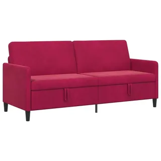 vidaXL Sofa mit Stauraum Weinrot 192 x 78 x 87 cm Polyester