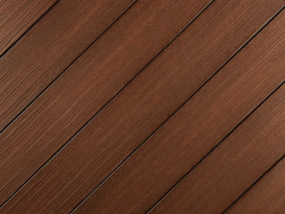 "Die Exklusive" WPC Terrassendielen, 21x162 mm, Kastanienbraun, eins. geprägt, matt, Vollprofil
