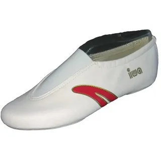IWA Gymnastikschuh 502 - Creme mit roten Streifen - 39