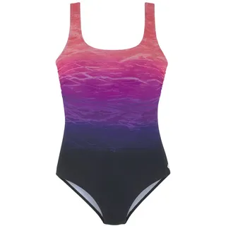 LASCANA Badeanzug Damen pink bedruckt Gr.48 Cup F