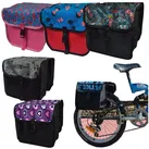 Aves-24 Fahrradtasche FAHRRADTASCHE Kinder Kinderfahrrad 14" 16" 18" 20" Tasche Satteltasche, 7. Mini - Punkte schwarz