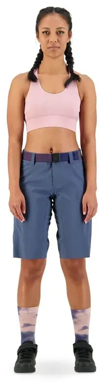 Mons Royale Women's Virage Bike Shorts Logo dark denim S