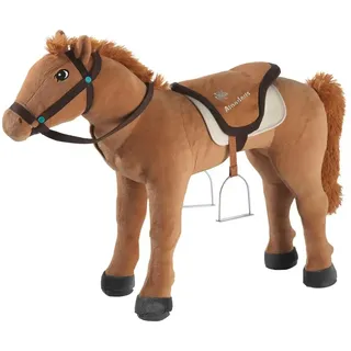 Heunec Kuscheltier  Pferd , braun , Maße (cm): B: 27 H: 63