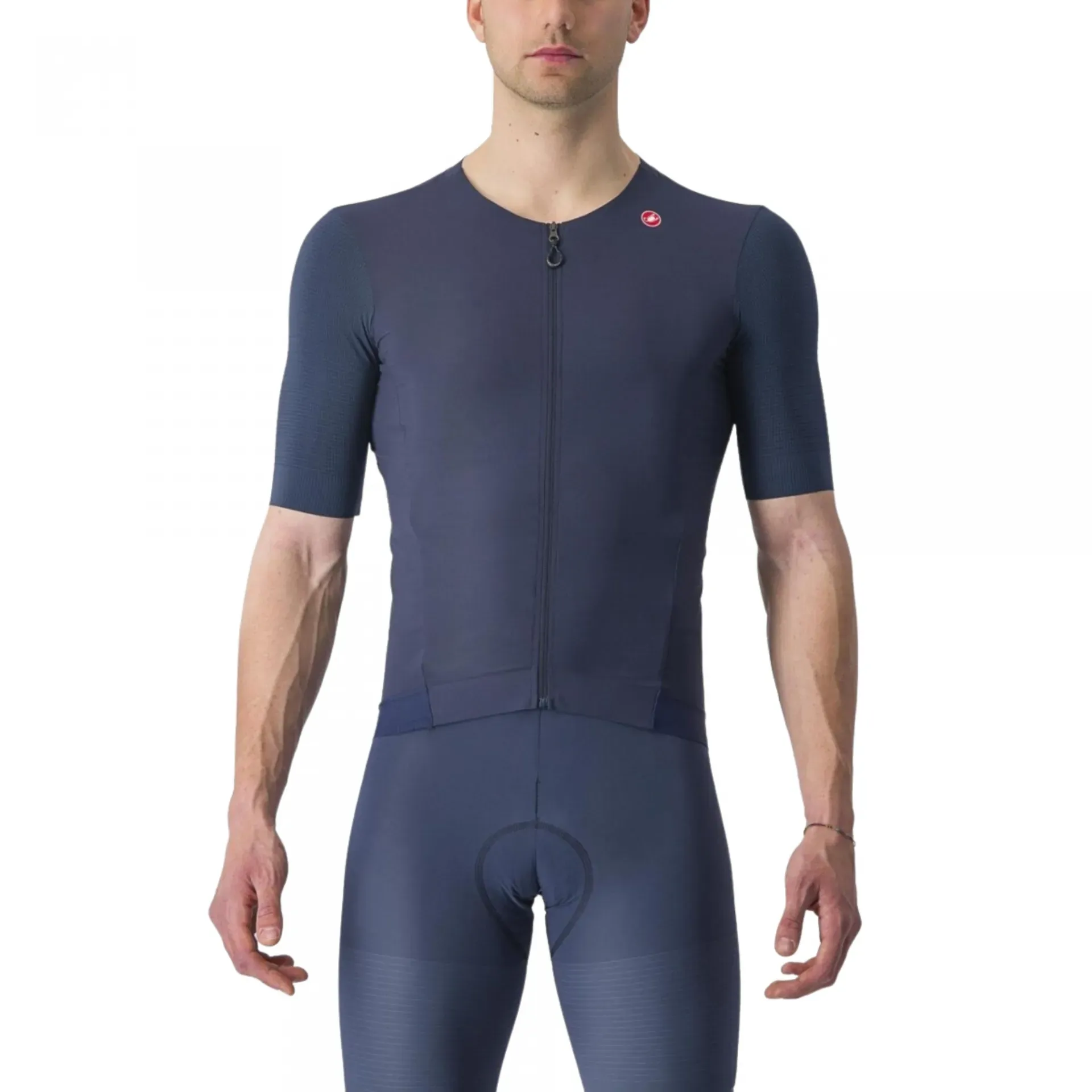 Castelli Premio Black Jersey - belgian blue - XXL