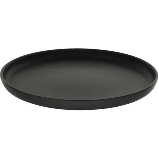 CreaTable 6er-Set CreaTable Speiseteller Uno Ø 28 cm Steinzeug Schwarz