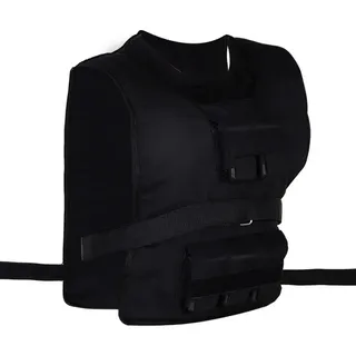 Homcom Trainingsweste Gewichtsweste Verstellbar, Krafttraining Fitness, Oxford, Eisen Schwarz 36 x 52 cm