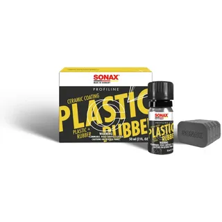 Sonax PROFILINE CeramicCoating CC Plastic+Rubber (50 ml) zum Auffrischen und Schützen von unlackierten Kunststoffteilen im Außenbereich | Art-Nr. 02410000