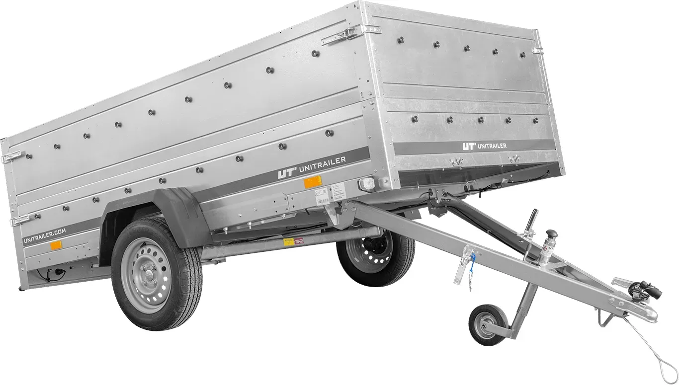PKW-Anhänger 264x150 UNITRAILER GARDEN 265 KIPP mit dem Bordwandaufsatz
