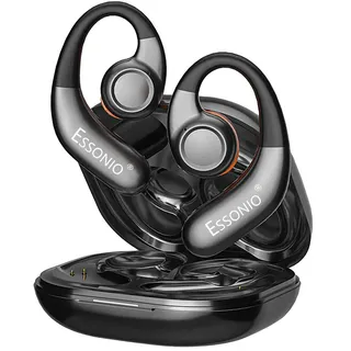 Bluetooth Kopfhörer Kabellos in-ear ohrhörer Sport Ohne Kabel,ESSONIO IPX7 wasserdicht Kopfhörer Headset Workout Bone Conduction Kopfhörer 13 Stunden Musikzeit mit Mikrofon für Fitness, Laufen, Arbeit
