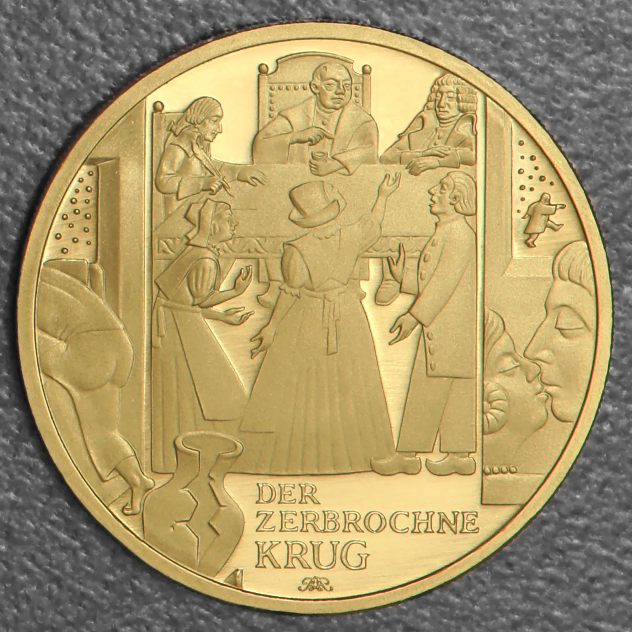 Goldmünze 100 Euro "Der zerbrochne Krug" 2024 Meisterwerke der deutschen Literatur (Deutschland)