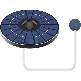 tigrezy Solar-Teichbelüfter, Sauerstoffpumpe mit Luftschlauch und schwimmender Wassertank, Sauerstoffgenerator, Fischbrunnen, Vogelbad,