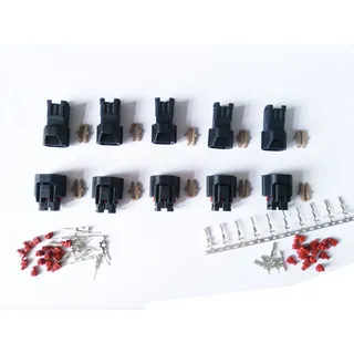 CNKF 5 Sets Yazaki Serie 3 Pin wasserdichte Stecker Buchse SSD Stecker Gehäuse Auto Stecker 7182-8730-30/7283-8730-30