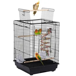 Vogelkäfig Vogelvoliere Wellensittichkäfig mit Vogelspielzeug Vogelbauer Käfig