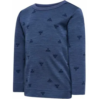 hummel hmlMINI Merino Langarmshirt 8588 - vintage indigo 92