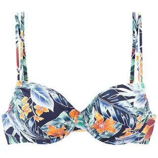 SUNSEEKER Bikini-Top Damen Blau/Orange 40 Cup E