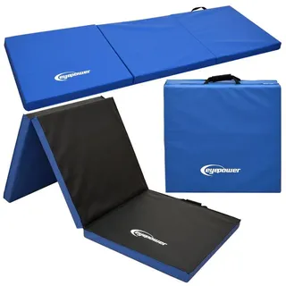 Eyepower XXL Weichbodenmatte Hera in blau - Faltbare Turnmatte