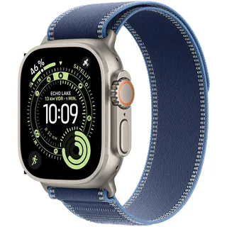 GPS + Cellular 49 mm Titangehäuse Natur Trail Loop Blau/Hellblau M/L