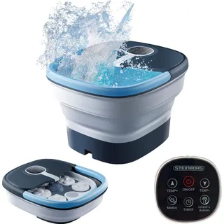Steinborg faltbares Fußsprudelbad mit Fernbedienung Platzsparend