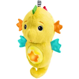 Baby Einstein Seepferdchen Kuscheltier & Weißes Rauschen Gerät für Baby – mit Cry-Reply Technologie, Lichtbauch, Ozeanklängen & Klassik, ideal für Neugeborene, Gelb