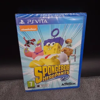 Ps vita Spongebob Heropants Pal UK Factory Sealed Brand New Rare Nice Shape!