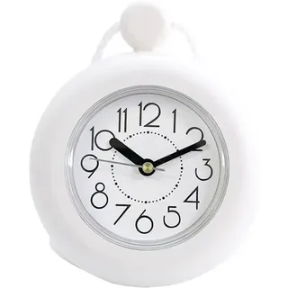Duschuhr, wasserdichte Badezimmeruhr, Mini-Badezimmeruhr, hängendes Handtuch, Doppelfunktions-Wanduhr und Schreibtischuhr, Küchenwanduhr - Lntyq