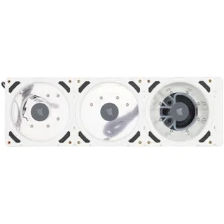 Corsair Hydro X Series XD7 RGB Pumpen-/Ausgleichsbehälter-Kombination (360-mm-Verteilerplattensystem, D5 PWM-Pumpe, 140-ml-Behälter, 36 Einzeln Ansteuerbare RGB-LEDs, Temperatursensor) Weiß
