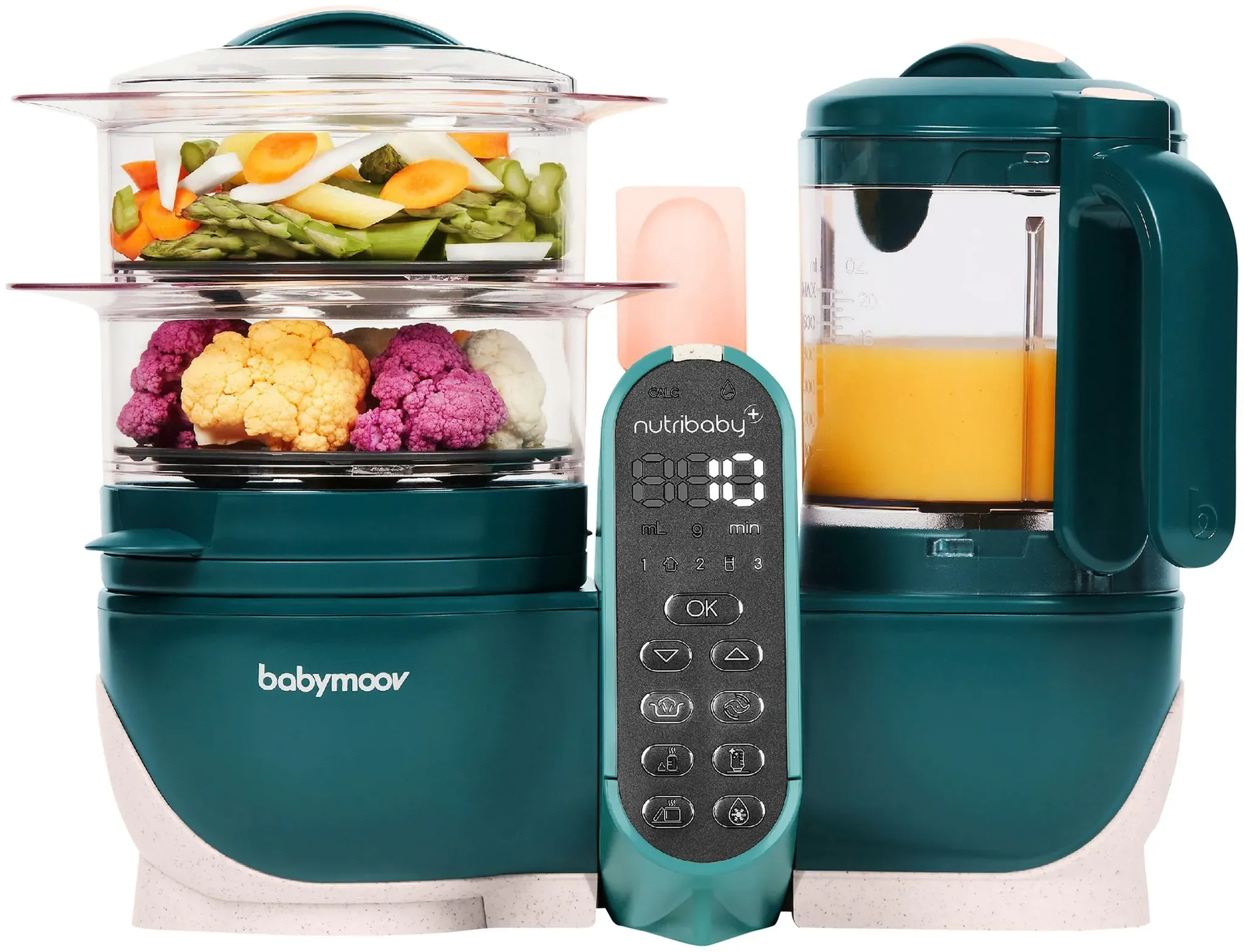 Babymoov Babynahrungszubereiter und Sterilisator NutribabyPlus, gruen