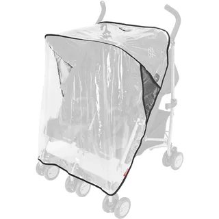 Maclaren Regenschutz Twin Triumph - Schützt vor Regen, Wind und Schnee, Lässt sich schnell und einfach am Maclaren Twin Triumph Kinderwagen befestigen, Phthalat PVC-frei