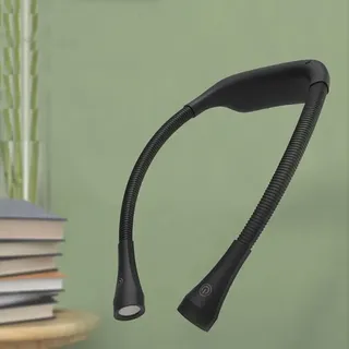 LED-Nackenleselampe, Leselampe zum Lesen im Bett, 3 Farben und 3 einstellbare Helligkeitsstufen, wiederaufladbar & langlebig, [Energieklasse a++]