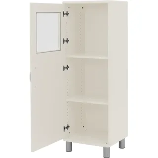 Tenzo Malibu Halbvitrine Metall/Holzwerkstoff 50x41x143 cm - B/H/T ca. 50,00x143,00x41,00