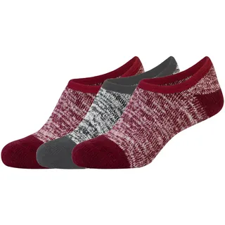 CAMANO Sneakersocken 3er Pack 35/38 oxblood red - 35-38