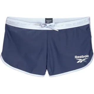 Reebok Badepants "SEANN", Herren, Gr. L, N-Gr, blau (marine), Microfaser, Obermaterial: 80% Polyamid, 20% Elasthan. Futter: 100% Polyester, bedruckt, sportlich, Badehosen, Mit Logoschriftzug