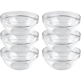 Luminarc Schüssel 17 cm 6-er Set, Empilable, Transparent