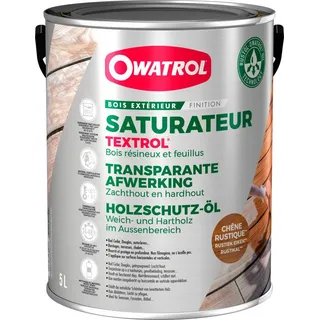 Owatrol Textrol - Lufttrocknendes Naturöl, Holzöl für aussen - 5 l - Rustikal