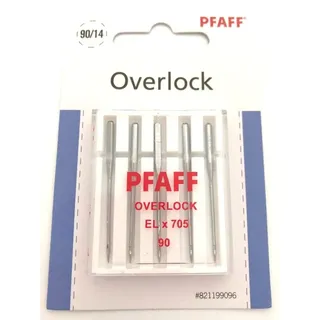 Nähmaschinenzubehör24 Original Pfaff Overlock Coverlock Nadeln EL x 705 Stärke 90 für Pfaff Hobbylock und Coverlock