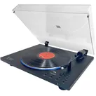 Soundmaster PL860SW (Vollautomatisch), Plattenspieler, Transparent, Schwarz